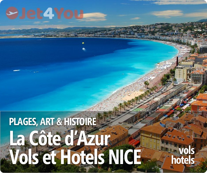 Vol pas cher et sélection d'hotels pour Nice