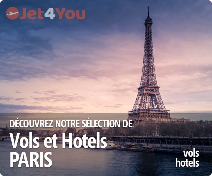 Vol pas cher et sélection d'hotels pour Paris